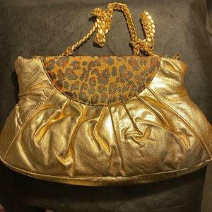 Falto a Mano by Carlo Falchi Gold bag
